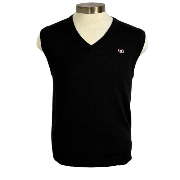 Brooks Brothers UGA Men’s Sz Small V-Neck Merino SweaterVest ￼ - Picture 6 of 6
